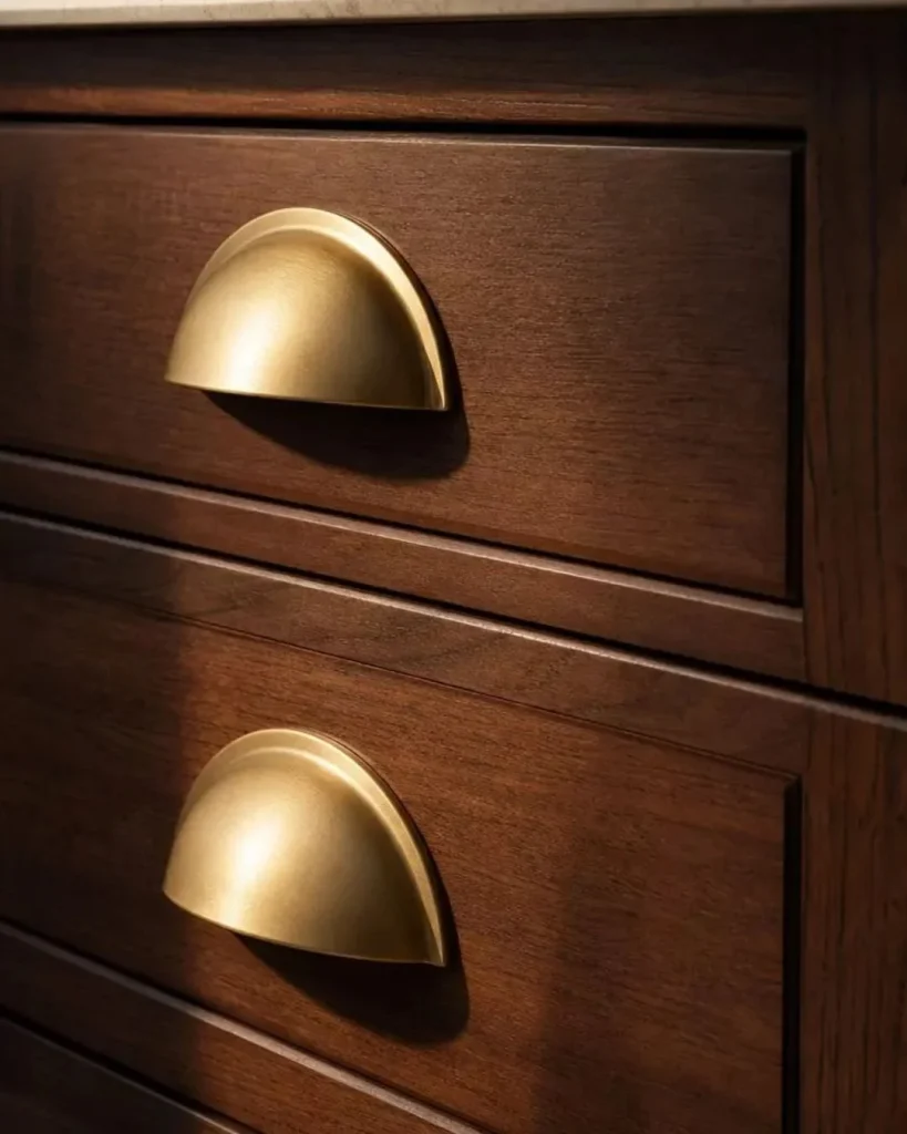 Brass and Black Hardware Upgrade the Whole Look