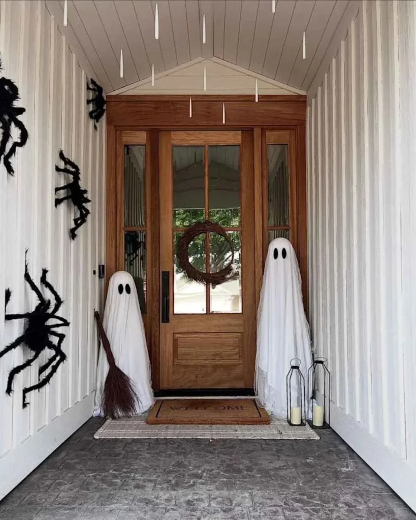 Classic White Porch Ghosts