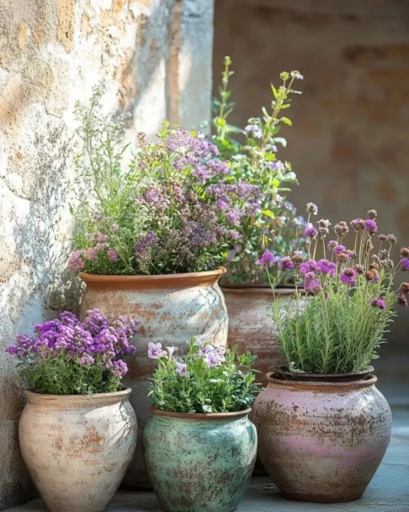 Farmhouse Fall Planters Built Around Mums and Rust Tones