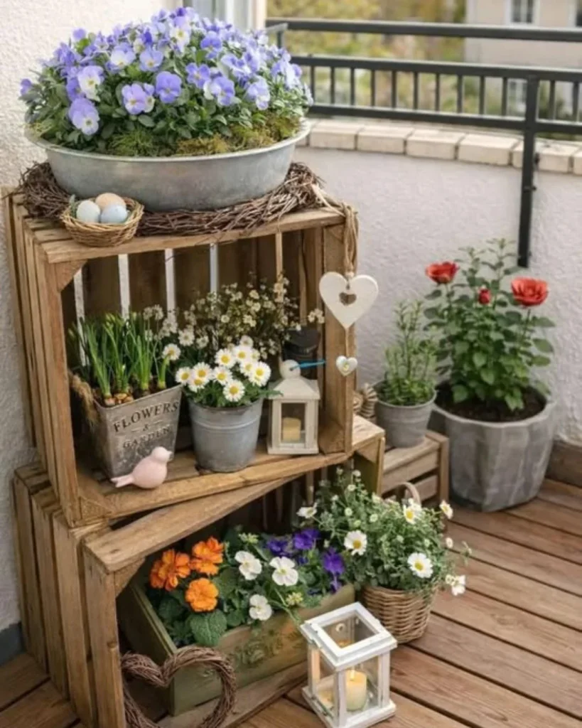 Outdoor Patios Gain Character With Weatherproofed Crates