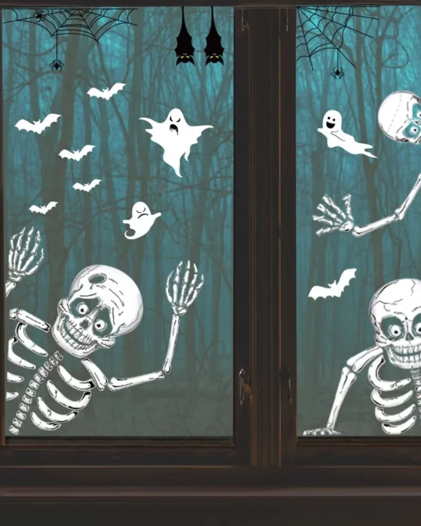 Skeleton Hands Gripping the Frame