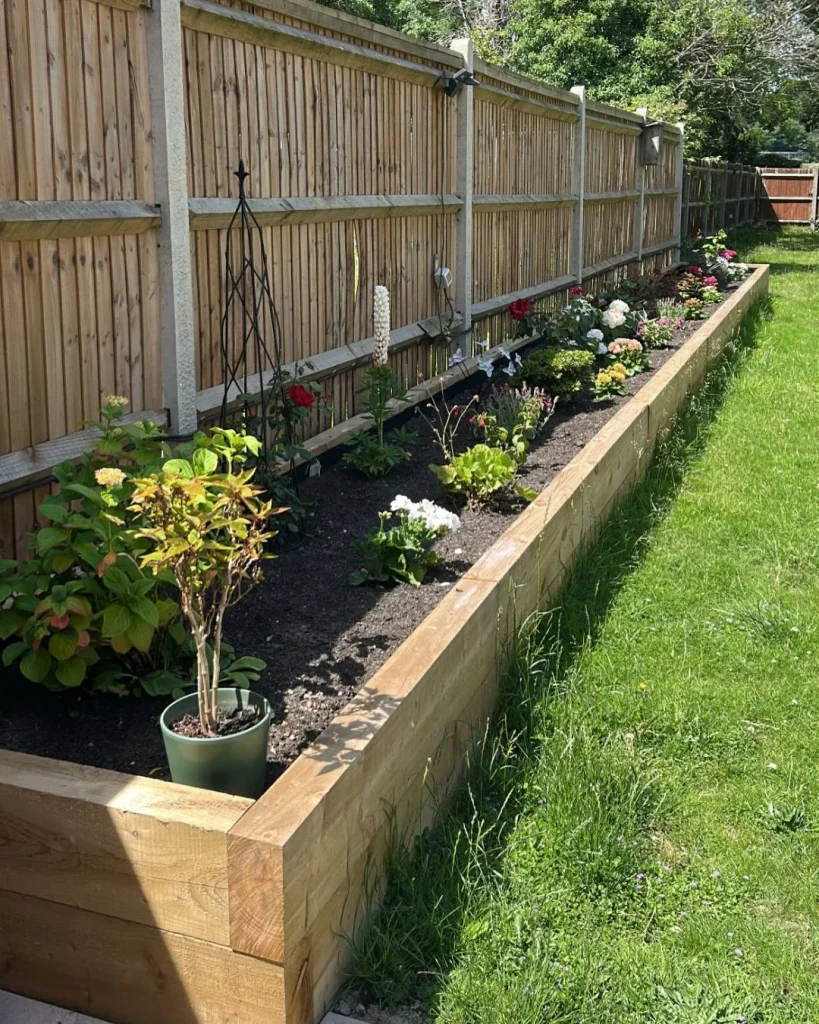 Timber-Framed Gravel Beds for Tidy Corners