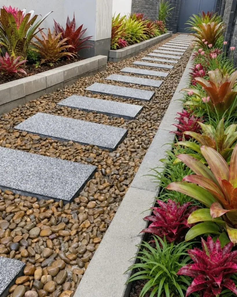 When Layering Gravel With Low Planting Adds Texture