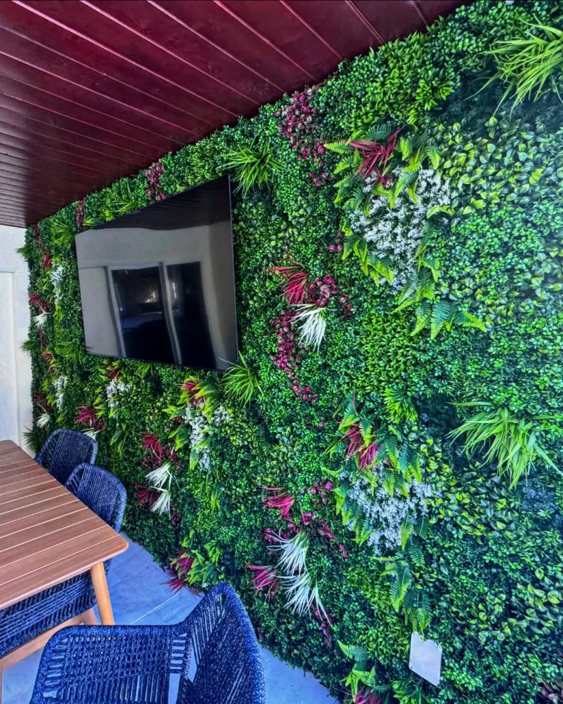 artificial ivy backdrop home office