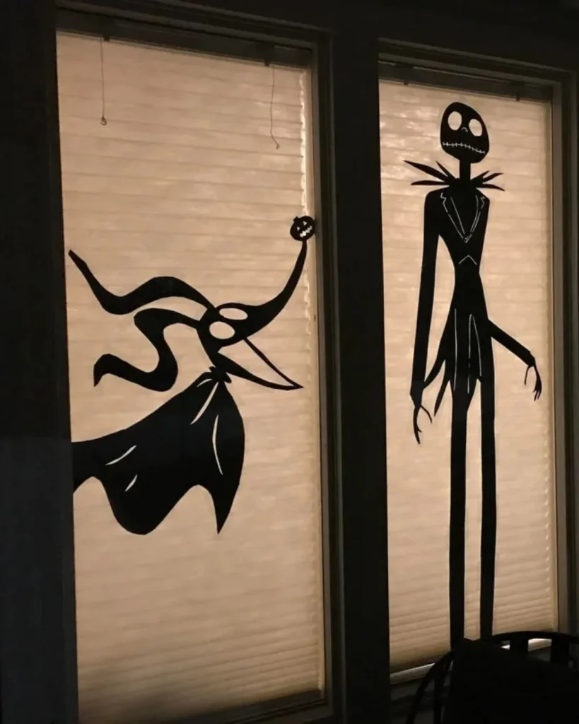 ghost silhouette window night