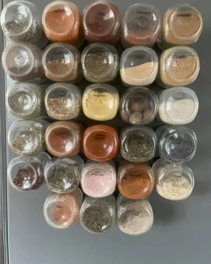magnetic spice tins fridge