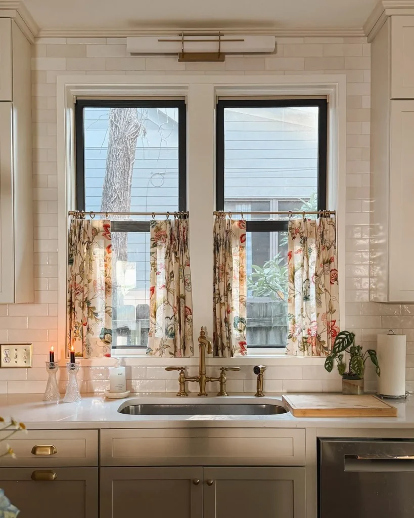 modern kitchen cafe curtains minimalist window