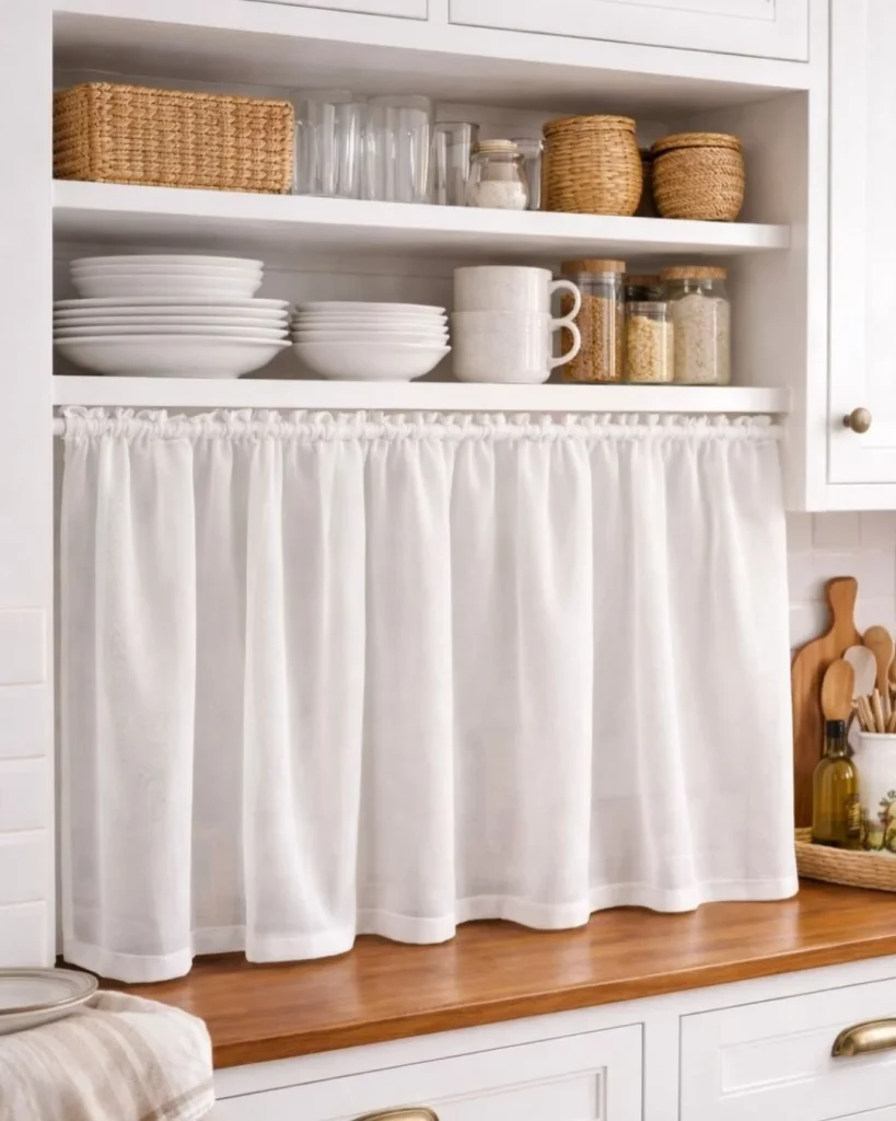relaxed linen rod pocket cafe curtains kitchen