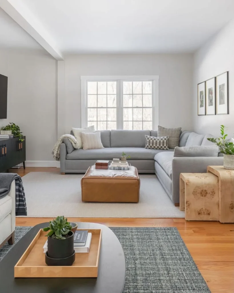 sofa away from wall living room