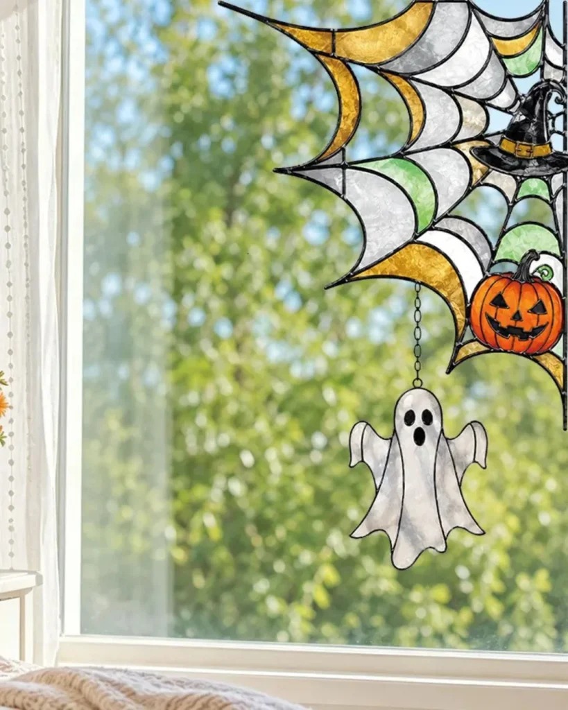 spider web window corner