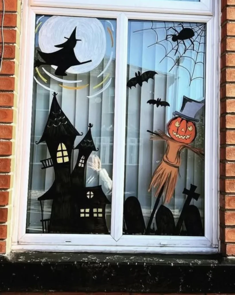 witch silhouette moon broomstick