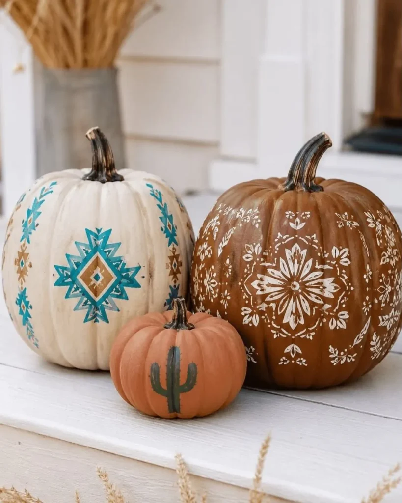boho pumpkins