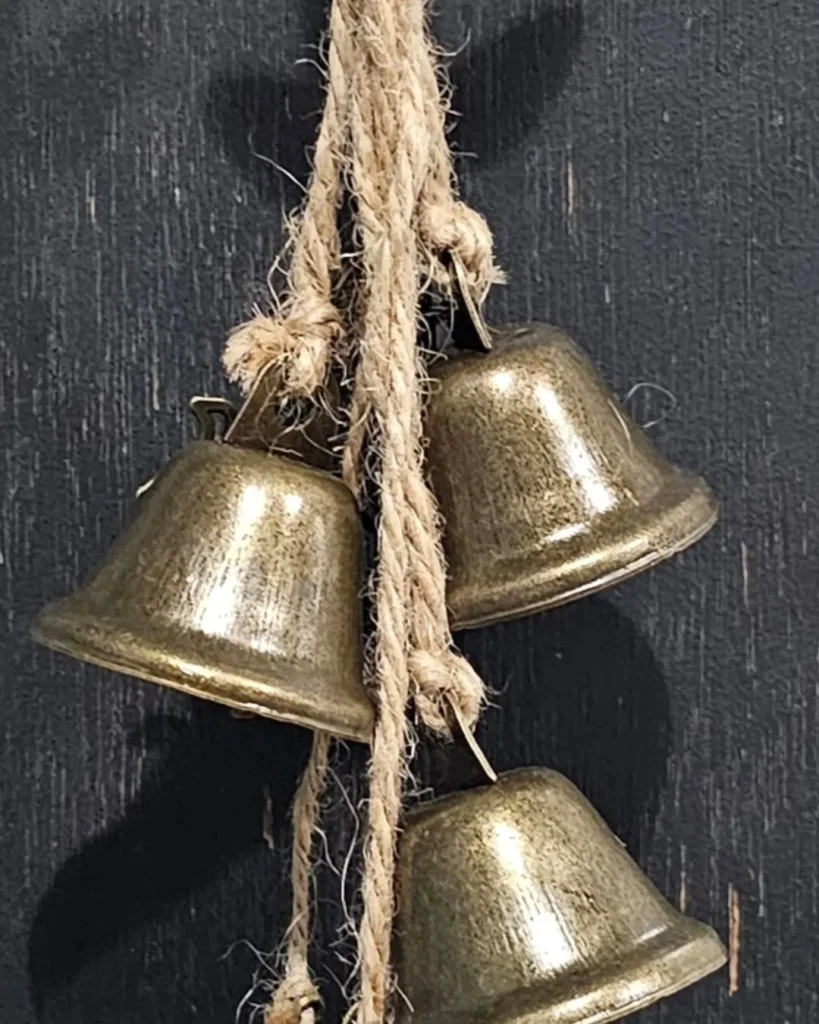 brass bells close up