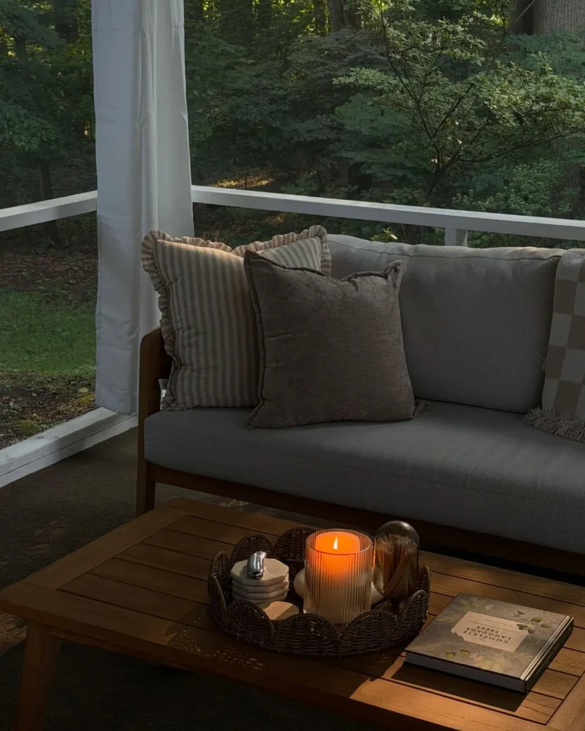 cozy outdoor seating