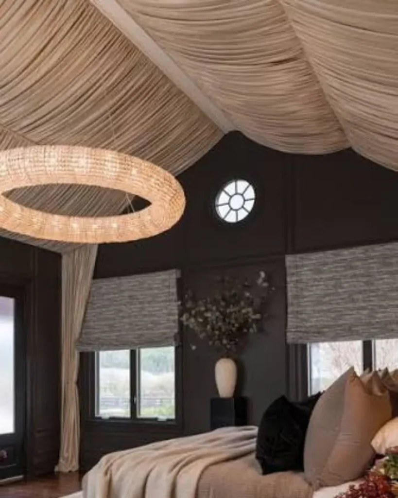 luxurious ceiling drapes