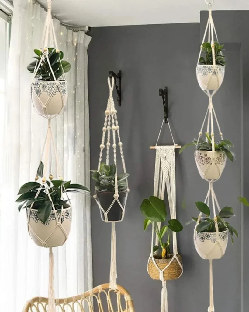 macrame plant hanger boho