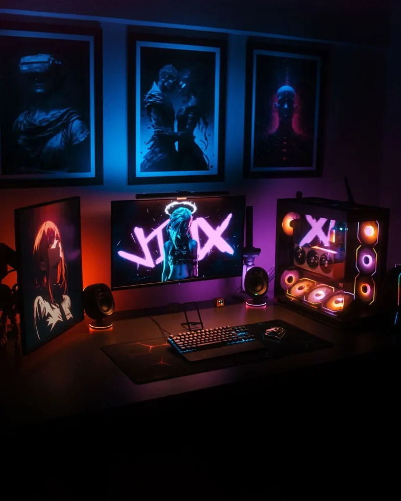 neon arcade room