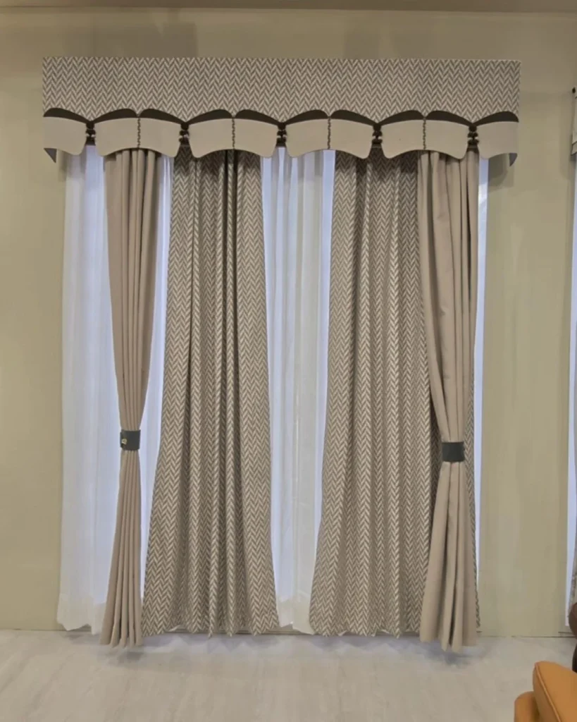 pelmet valance curtains living room