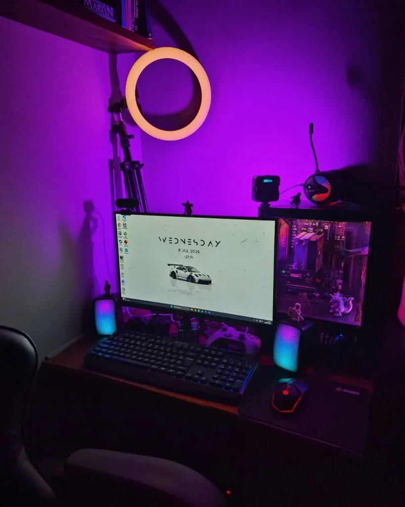small gaming room setup