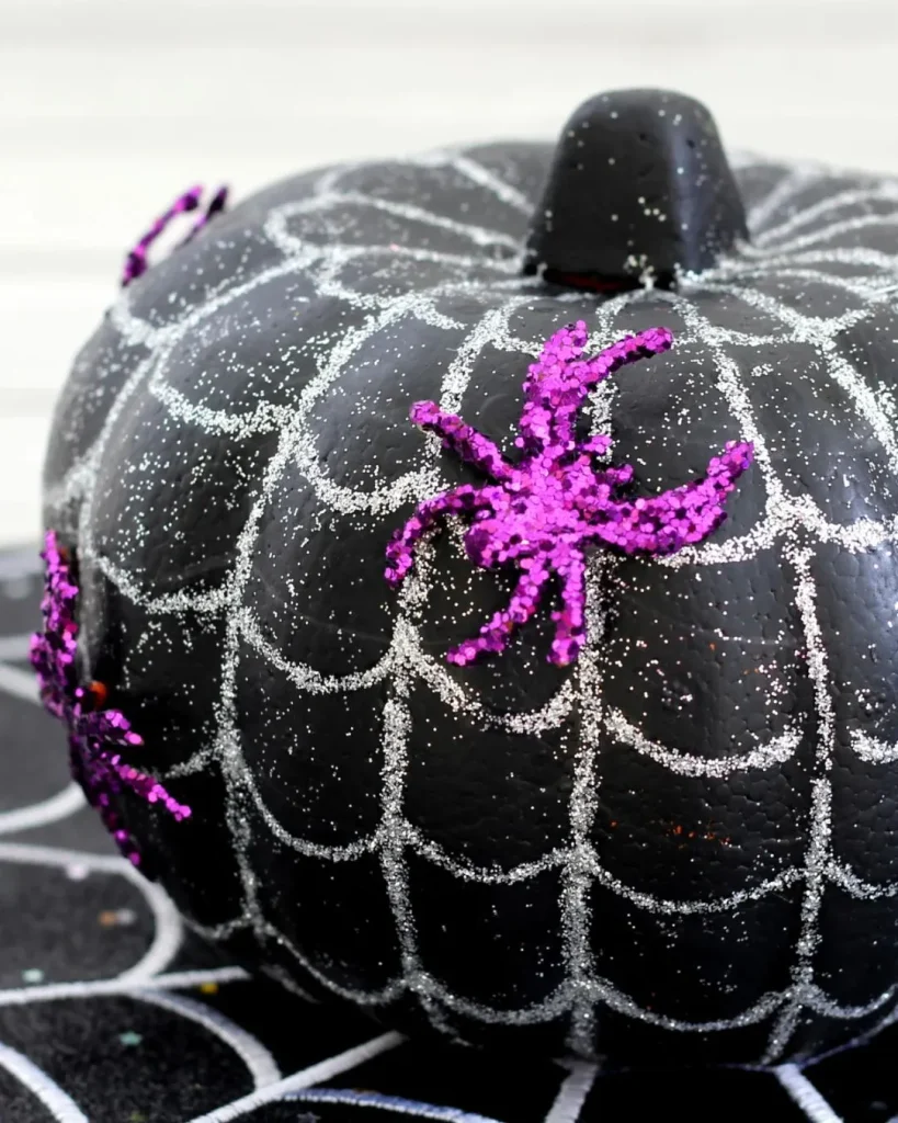 spider web pumpkin 