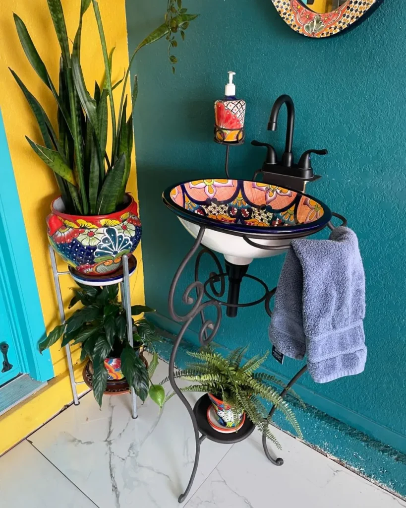 talavera sink bathroom